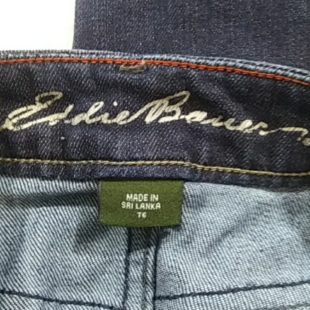 Eddie Bauer Curvy Capri Dark Blue Jean 30" - Picture 5 of 8